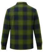 B2B Check Workwear Shirt Jacket Olive/Navy Custom Workwear Low MOQ