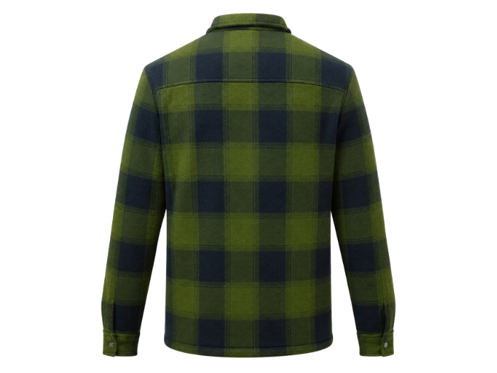 B2B Check Workwear Shirt Jacket Olive/Navy Custom Workwear Low MOQ