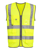 Electrician High-Visibility Workwear Waistcoat Yellow/Grey B2B Safety Vest