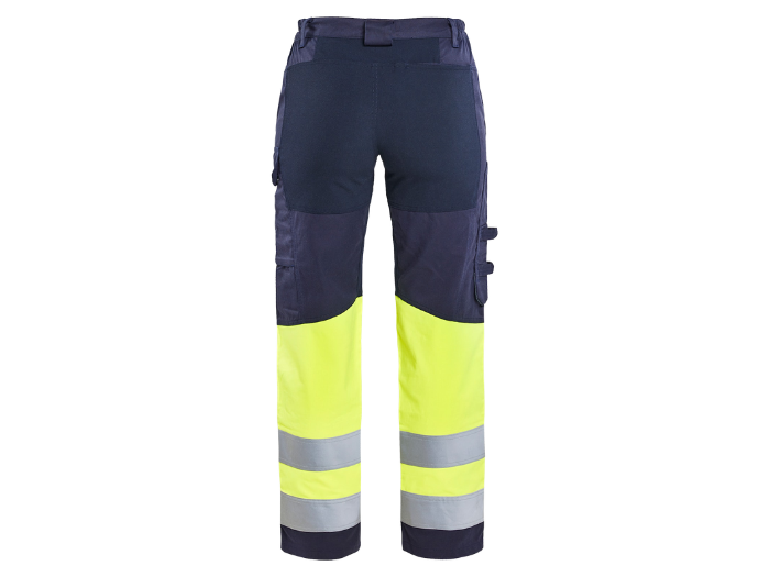 B2B Women’s Electrician Workwear Trouser Navy/Yellow Low MOQ