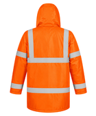 Custom Haulage Hi-Vis Coat Orange/Grey B2B Custom Workwear