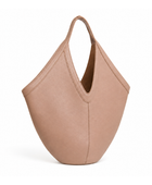B2B Cutout Handle Leather Tote Bag Blush Pink Custom Leather Bag Low MOQ