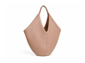 B2B Cutout Handle Leather Tote Bag Blush Pink Custom Leather Bag Low MOQ