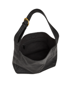 B2B Adjustable Leather Shoulder Bag Black Custom Leather Bag