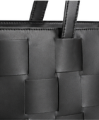 B2B Leather Tote Bag Black Custom Leather Bag Low MOQ