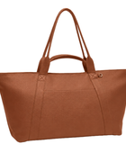 Saddle Brown Work and Travel Tote Bag with Dual Handles B2B Low MOQ