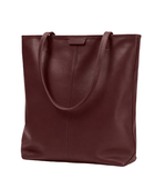 B2B Tall Leather Shoulder Tote Bag Low MOQ Custom Leather Bag