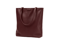 B2B Tall Leather Shoulder Tote Bag Low MOQ Custom Leather Bag