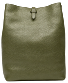 B2B Leather Backpack Tote Bag Olive Low MOQ Custom