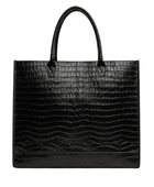 B2B Black Crocodile Leather Tote Bag Low MOQ Custom Tote Bag