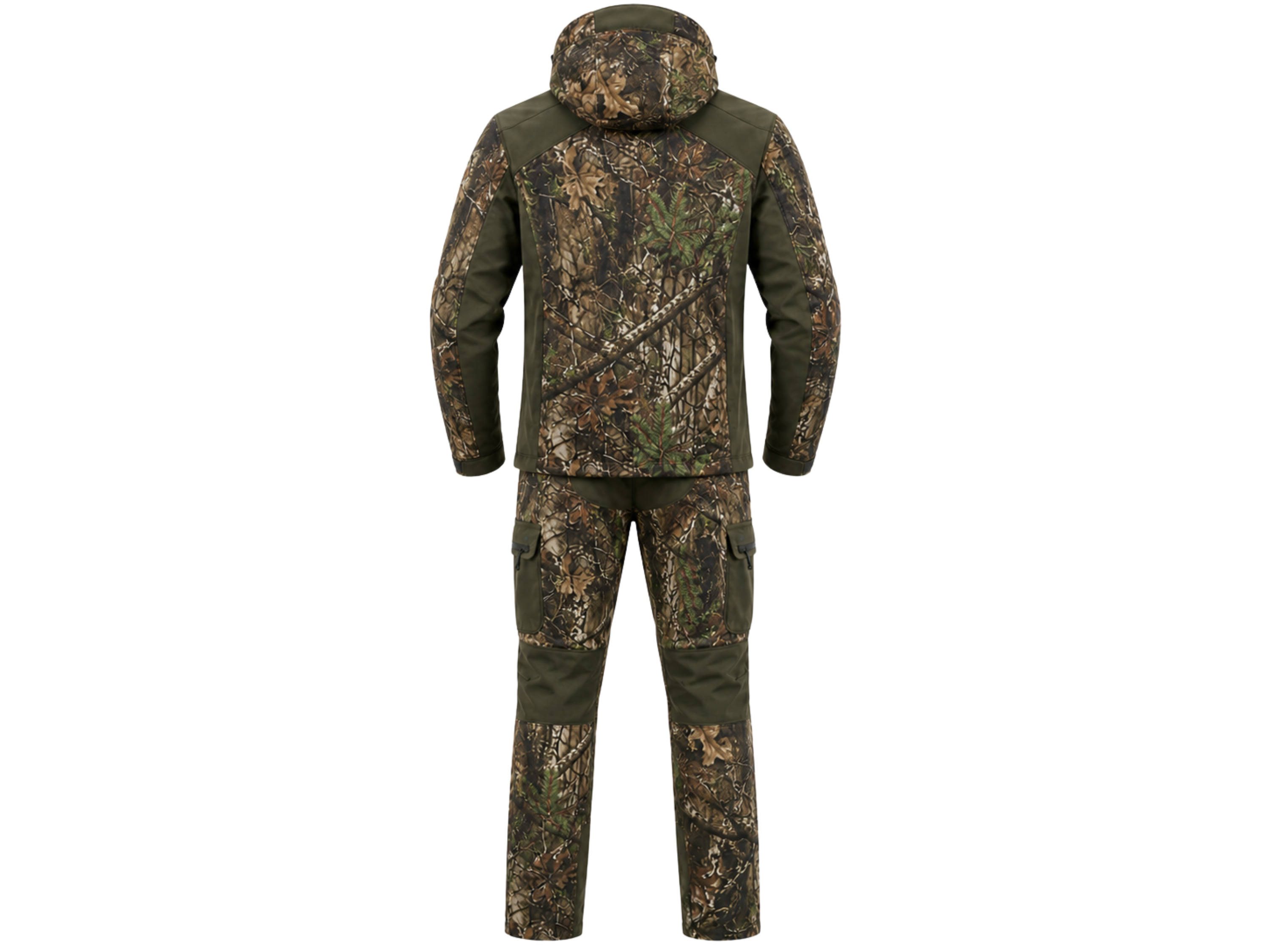 B2B Olive Camouflage Hunting Jacket and Cargo Trouser Set Low MOQ