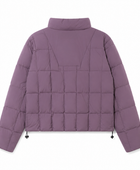 Cropped Duck Down Puffer Jacket – Dusty Mauve | B2B Low MOQ