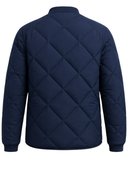 Quilted Snap-Button Duck Down Puffer Jacket – Navy Blue | B2B Low MOQ