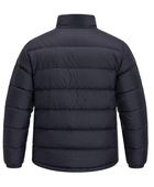 Horizontal-Quilted Duck Down Puffer Jacket – Dark Charcoal | B2B Low MOQ