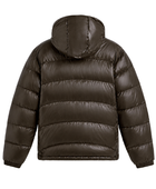 Hooded Water-Repellent Duck Down Puffer Jacket – Dark Olive Brown | B2B Low MOQ