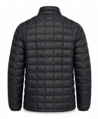 Square-Quilted Stand-Collar Duck Down Puffer Jacket – Black | B2B Low MOQ