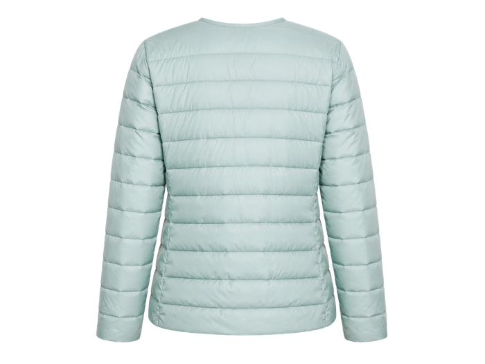 Round-Neck Duck Down Puffer Jacket – Pale Mint Green | B2B Low MOQ