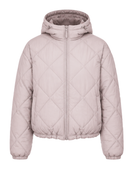 Women’s Short Hooded Duck Down Puffer Jacket – Pale Pink | B2B Low MOQ