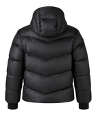 Women’s Chevron-Quilted Hooded Duck Down Puffer Jacket – Black | B2B Low MOQ