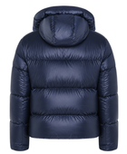 Hooded Goose Down Puffer Jacket – Navy Blue | B2B Low MOQ