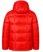 Snap-Front Hooded Goose Down Puffer Jacket – Bright Red | B2B Low MOQ