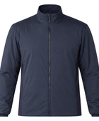 B2B Stand-Collar Eider Down Puffer Jacket Winter Navy Blue