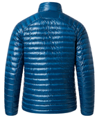 Men’s Narrow-Quilted Stand-Collar Goose Down Jacket – Teal Blue | B2B Low MOQ