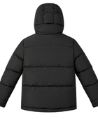 B2B Men’s Hooded Eider Down Puffer Jacket Black Low MOQ Winter Manufacturer