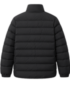 B2B Stand-Collar Eider Down Puffer Jacket Men’s Black Low MOQ Winter Manufacturer