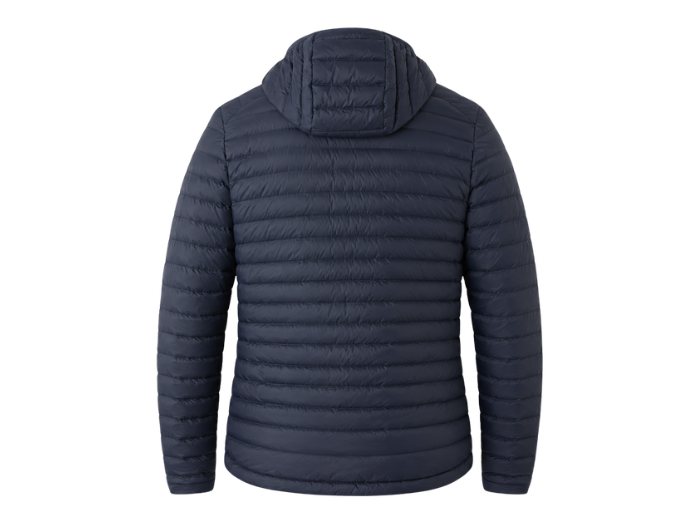 B2B Men’s Dark Navy Hooded Eider Down Puffer Jacket B2B