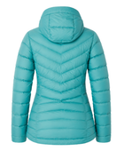 Women’s Hooded Eider Down Puffer Jacket B2B Aqua Blue