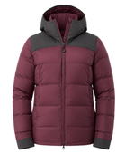 B2B Women’s Hooded Eider Down Puffer Jacket Low MOQ Burgundy