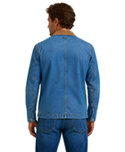B2B Men’s Blue Contrast-Collar Denim Chore Jacket
