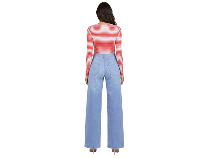 Wide Leg Denim Pants Light Blue Wash | B2B Low MOQ