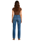 Straight Leg Denim Pants Mid Blue Wash | B2B Low MOQ