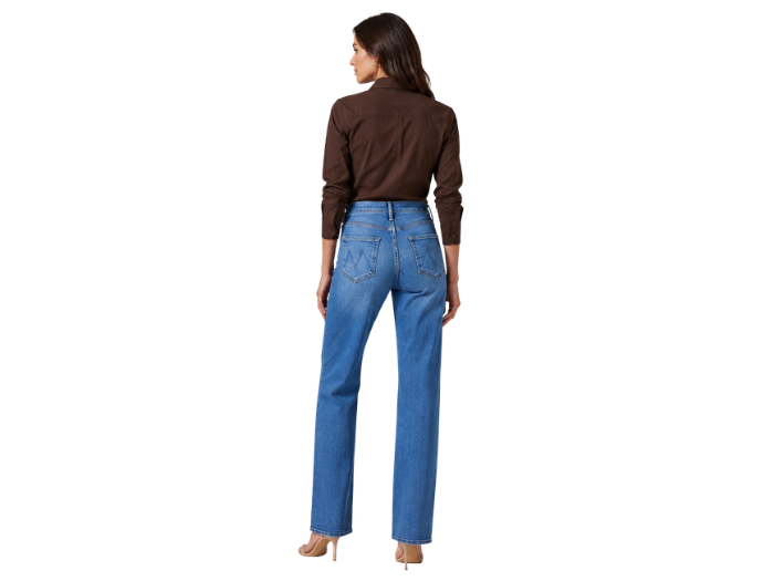 Flared Denim Pants Mid Blue Faded Wash | B2B Low MOQ