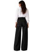 Wide Leg Denim Pants Black | B2B Low MOQ