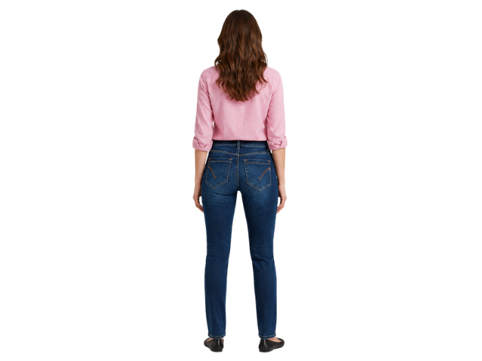 Straight Leg Denim Pants Dark Blue Wash | B2B Low MOQ