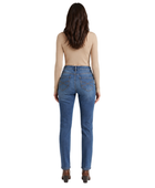 Straight Leg Denim Pants Mid Blue Wash | B2B Low MOQ