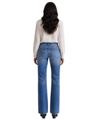 Bootcut Denim Pants Mid Blue Wash Patch Pockets | B2B Low MOQ