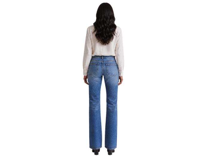 Bootcut Denim Pants Mid Blue Wash Patch Pockets | B2B Low MOQ