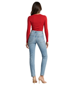 Slim Leg Denim Pants Light Blue Faded Wash | B2B Low MOQ