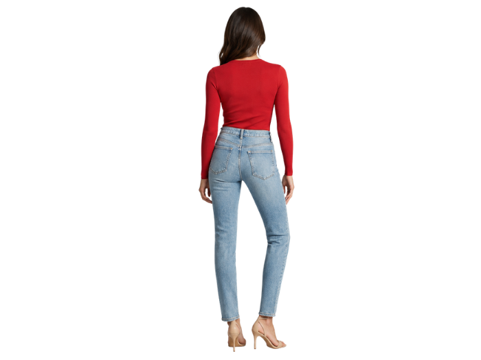 Slim Leg Denim Pants Light Blue Faded Wash | B2B Low MOQ