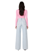 Wide Leg Denim Pants Light Blue Wash | B2B Low MOQ