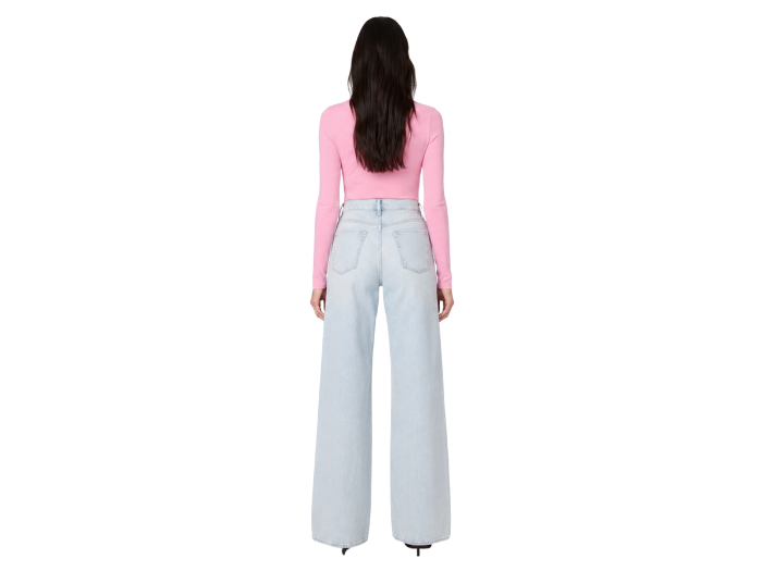 Wide Leg Denim Pants Light Blue Wash | B2B Low MOQ