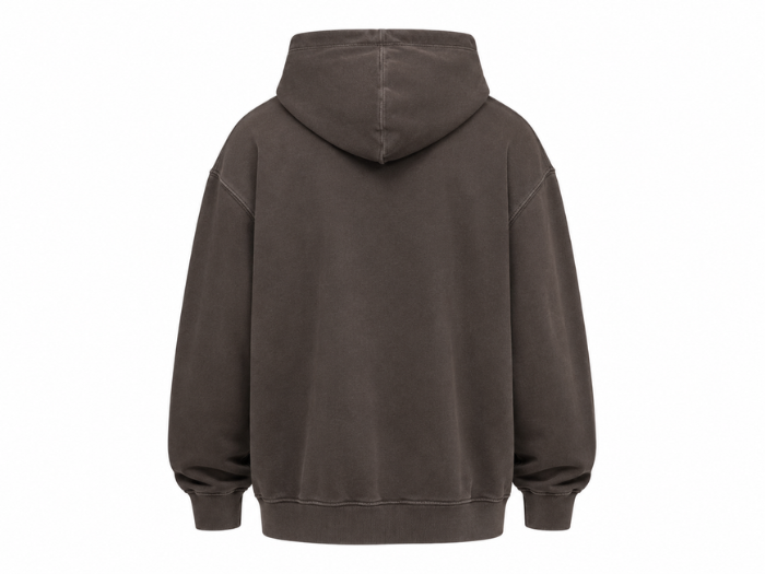 Custom Star Printed DTF Hoodie Dark Brown Men’s B2B Hoodie Manufacturer