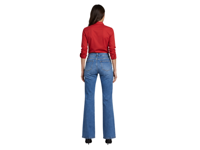 Bootcut Denim Pants Mid Blue Faded Wash | B2B Low MOQ