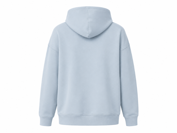 Personalize Screen Printed Pullover Hoodie Light Blue B2B Hoodie Manufacturer