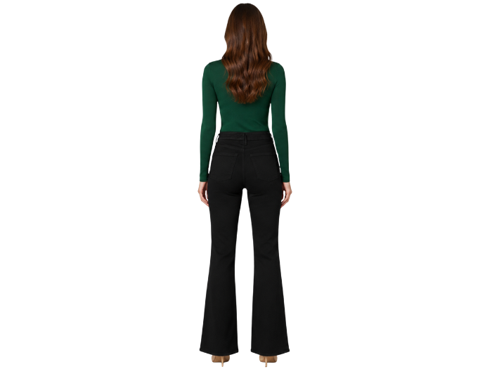 Classic Bootcut Denim Pants Black | B2B Low MOQ