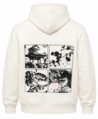 Custom Back Graphic Puff Print Hoodie Off-White B2B